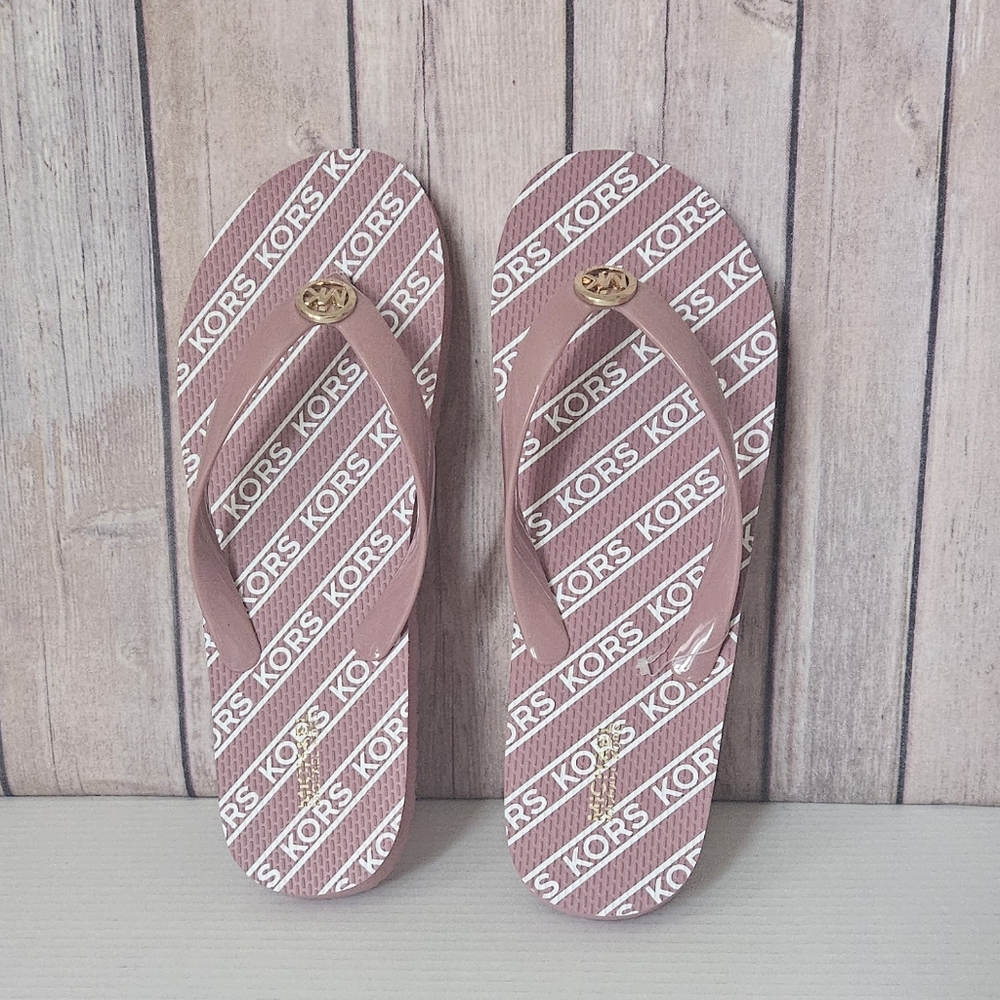 Michael Kors Logo Pink Sandals